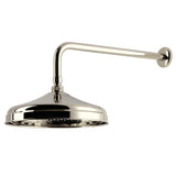 Trimscape 10-Inch Round Raindrop Brass Shower Head with 17-Inch Shower Arm