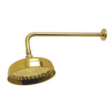 Trimscape 10-Inch Round Raindrop Brass Shower Head with 17-Inch Shower Arm