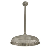Shower Scape 10-Inch Brass Shower Head with 17-Inch Ceiling Support