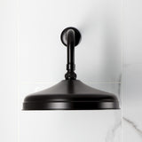 Trimscape 10-Inch Round Raindrop Brass Shower Head with 12-Inch Shower Arm