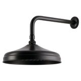 Trimscape 10-Inch Round Raindrop Brass Shower Head with 12-Inch Shower Arm