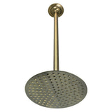 Trimscape 7-3/4 Inch Round Raindrop Brass Shower Head with 17-Inch Ceiling Mount Shower Arm