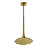 Trimscape 7-3/4 Inch Round Raindrop Brass Shower Head with 17-Inch Ceiling Mount Shower Arm