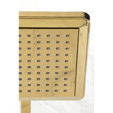 Shower Scape 9-5/8-Inch Square Raindrop ABS Shower Head with 15-3/4-Inch Shower Arm