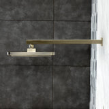 Shower Scape 9-5/8-Inch Square Raindrop ABS Shower Head with 15-3/4-Inch Shower Arm