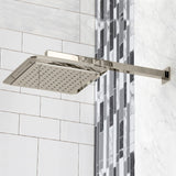 Claremont 9-5/8 Inch Square Raindrop ABS Shower Head with 15-3/4 Inch Shower Arm