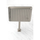 Claremont 9-5/8 Inch Square Raindrop ABS Shower Head with 15-3/4 Inch Shower Arm