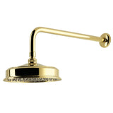 Trimscape 8-Inch Round Brass Shower Head with 17-Inch Ceiling Mounted Shower Arm