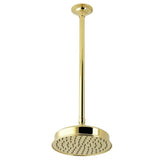 Trimscape 8-Inch Round Brass Shower Head with 17-Inch Ceiling Mounted Shower Arm