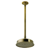 Trimscape 8-Inch Round Brass Shower Head with 17-Inch Ceiling Mounted Shower Arm