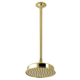 Trimscape 8-Inch Round Brass Shower Head with 17-Inch Ceiling Mounted Shower Arm
