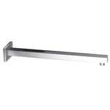 Claremont 15-3/4 Inch Rain Drop Square Shower Arm with Square Flange