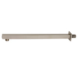 Claremont 15-3/4 Inch Rain Drop Square Shower Arm with Square Flange