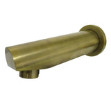 Concord 6-1/2 Inch Brass Tub Faucet Spout with Flange