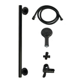 Made to Match Shower System with Slide/Grab Bar and Hand Shower