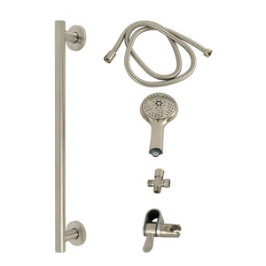 Made to Match Shower System with Slide/Grab Bar and Hand Shower