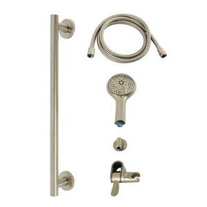 Made to Match Shower System with Slide/Grab Bar and Hand Shower