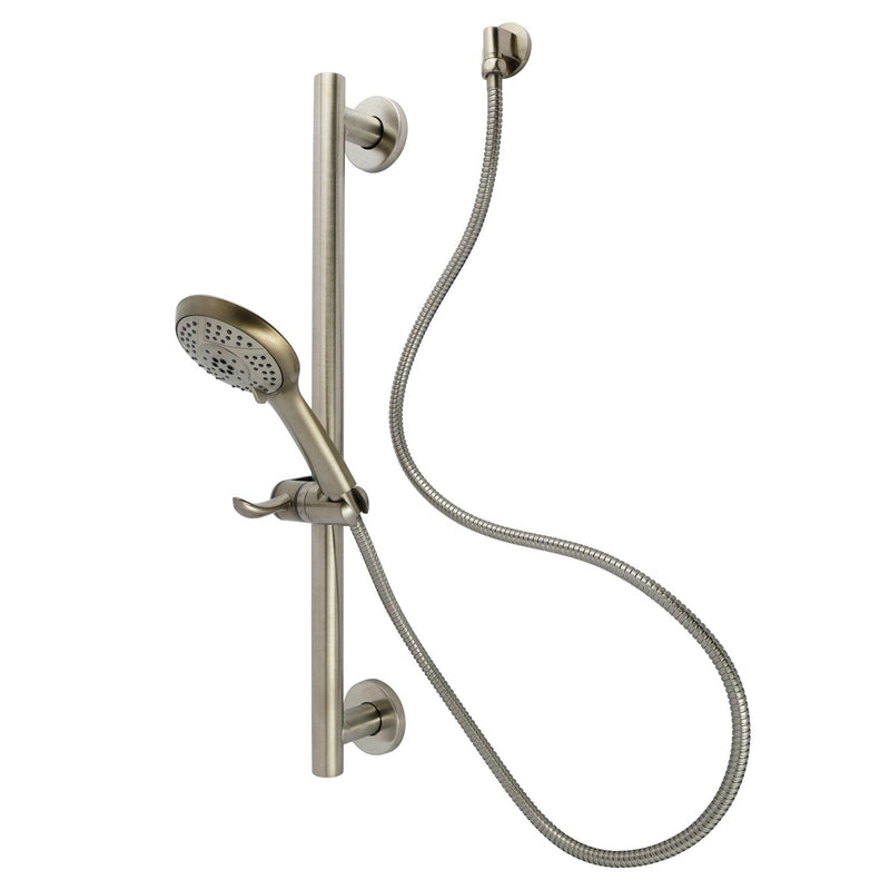 Made To Match Shower System with 24-Inch Slide/Grab Bar and Hand Shower