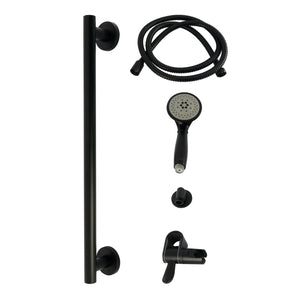 Made to Match Shower System with Slide/Grab Bar and Hand Shower