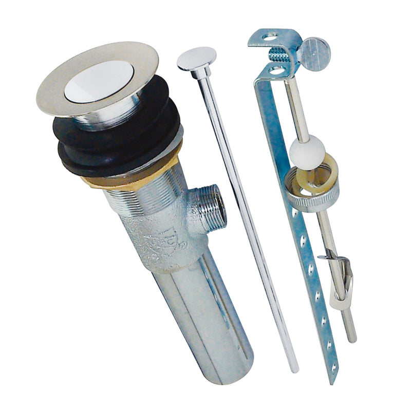 Trimscape Brass Pop-Up Bathroom Sink Drain with Overflow, 22 Gauge