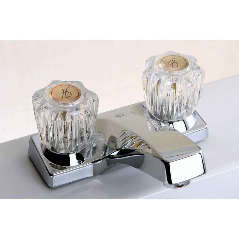 Columbia Double-Handle 3-Hole Deck Mount 4-Inch Centerset Bathroom Faucet