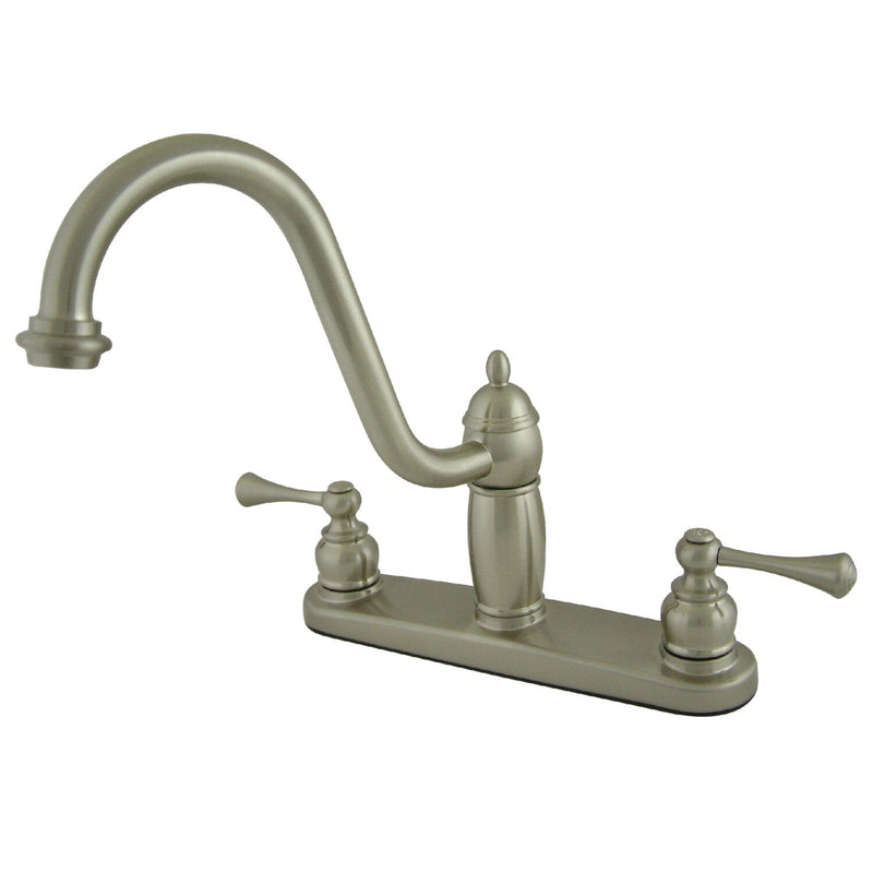 Heritage Two-Handle 3-Hole 8" Centerset Kitchen Faucet