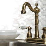 Heritage Two-Handle 2-Hole Deck Mount Bar Faucet