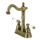Heritage Two-Handle 2-Hole Deck Mount Bar Faucet
