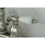 Heritage Double-Handle 3-Hole Deck Mount 4-Inch Centerset Bathroom Faucet with Pop-Up Drain