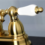 Heritage Double-Handle 3-Hole Deck Mount 4-Inch Centerset Bathroom Faucet with Pop-Up Drain