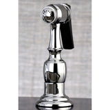 Duchess Two-Handle 4-Hole 8" Centerset Kitchen Faucet with Brass Sprayer