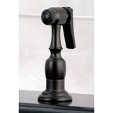 Duchess Two-Handle 4-Hole 8" Centerset Kitchen Faucet with Brass Sprayer
