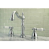 Bel-Air Two-Handle 3-Hole Deck Mount Widespread Bathroom Faucet with Pop-Up Drain