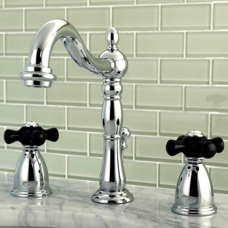 Duchess Two-Handle 3-Hole Deck Mount Widespread Bathroom Faucet with Pop-Up Drain