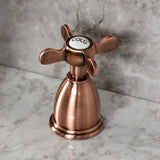 Essex Two-Handle 3-Hole Deck Mount Widespread Bathroom Faucet with Brass Pop-Up
