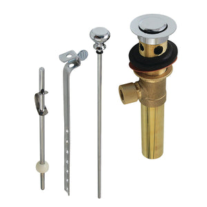 Trimscape Brass Pop-Up Bathroom Sink Drain with Overflow, 22 Gauge