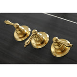 Victorian Triple-Handle Tub and Shower Faucet