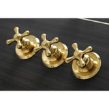 Victorian Triple-Handle Tub and Shower Faucet