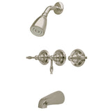 Knight Triple-Handle Tub and Shower Faucet