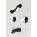 Victorian Double-Handle Tub and Shower Faucet