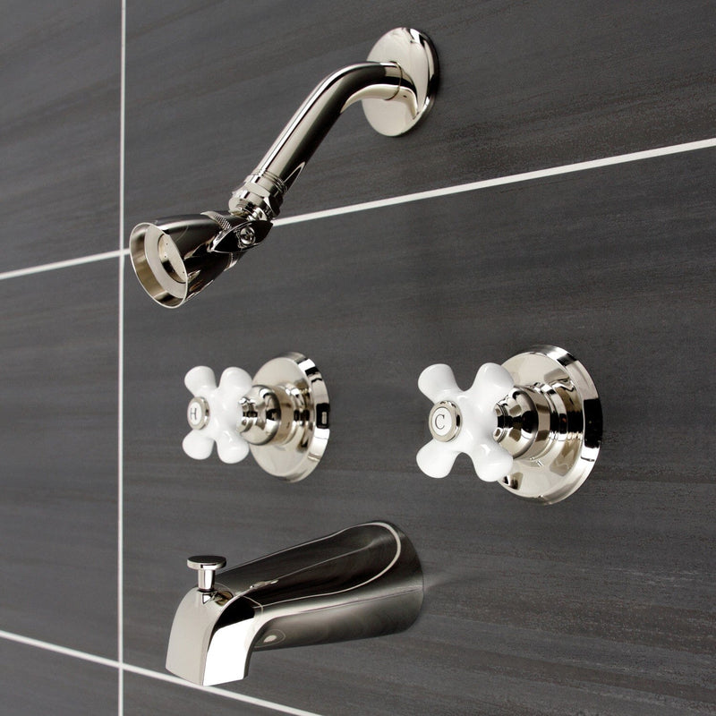 Victorian Double-Handle Tub and Shower Faucet