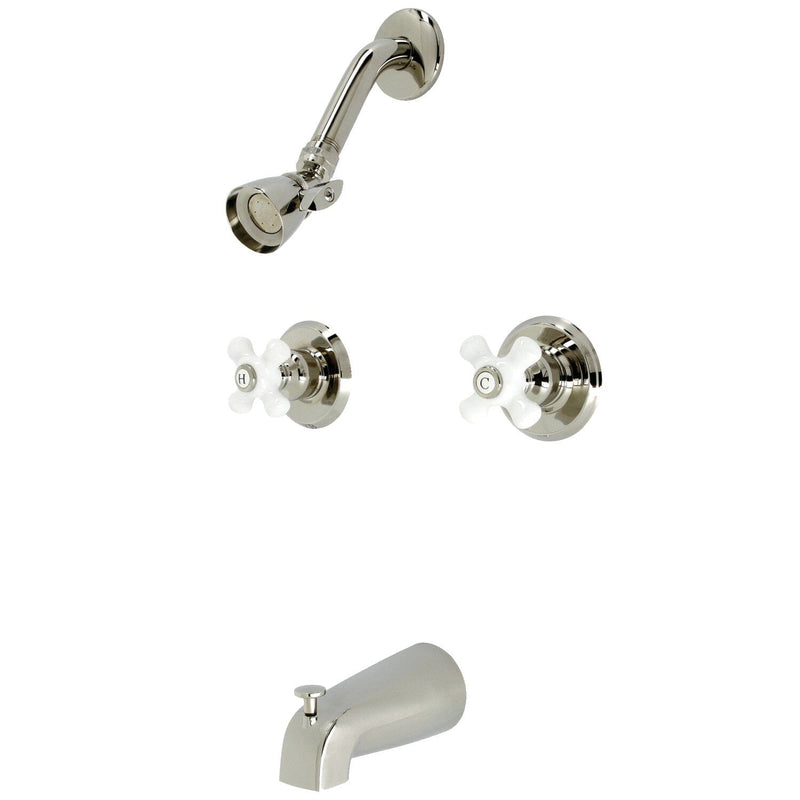 Victorian Double-Handle Tub and Shower Faucet