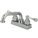 Double-Handle 2-Hole Deck Mount Laundry Faucet