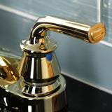 Restoration Double-Handle 3-Hole Deck Mount 4-Inch Centerset Bathroom Faucet