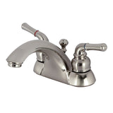 Naples Double-Handle 3-Hole Deck Mount 4-Inch Centerset Bathroom Faucet with ABS Pop-Up Drain