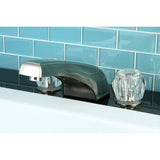 Two-Handle 3-Hole Deck Mount Roman Tub Faucet