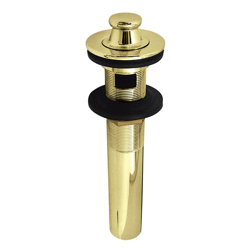 Fauceture Brass Lift and Turn Bathroom Sink Drain with Overflow, 17 Gauge