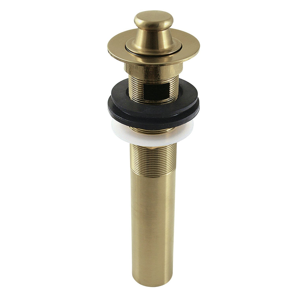 Fauceture Brass Lift and Turn Bathroom Sink Drain with Overflow, 17 Gauge