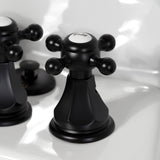 Metropolitan Three-Handle Deck Mount Vertical Spray Bidet Faucet with Brass Pop-Up