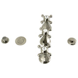 Metropolitan Three-Handle Deck Mount Vertical Spray Bidet Faucet with Brass Pop-Up